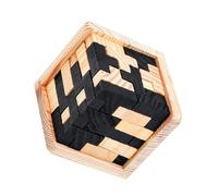 Kisangel Puzzle Luban Lock Classique Jeu Emboîtement Casse-tête Ming Lock pour Garçon Fille et Adultes Intelligence et Anti-Stress Développement Logique et Coordination Main-œil