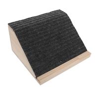 Kisangel Rampe D'escalier en Bois Naturel 30x26x15 Cm pour Animaux de Compagnie, Marchepied Antidérapant Surface en Feutre, Rampe Intérieure pour Chiens Petits et Moyens, Aide la Montée