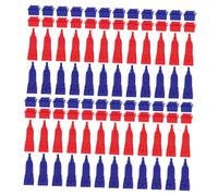 Kisangel Remplacement pour Jeu de Société Accessoires de Maisons et Hôtels Plastique pour Jeu Rich Man Comprenant Petites Maisons Petites Rouges Grands Hôtels Rouges et Grands