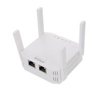 Kisangel Répéteur WiFi 300 Mbps 2,4 Ghz pour Maison, Extendeur de Portée sans Fil 4 Antennes, Amplificateur Signal Compatible Routeur, Puissant et Stable, Blanc Européen, Alimentation