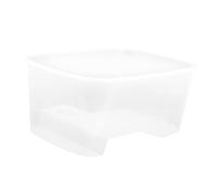 Kisangel Réservoir à Tortues avec Plateforme De Bronzage Intégrée Habitat Aquatique Transparent pour Reptiles De Petite Design Élégant Et Entretien Facile