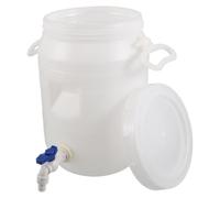 Kisangel Réservoir d'eau Extérieur 10l en Plastique avec Robinet et Poignée, Base Stable et Couvercle Étanche, pour Jardinage et Arrosage des Plantes