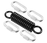 Kisangel Ressort pour Chaise Hamac Suspendue Ressort Industriel Long avec Anneau Rotatif Support Robuste pour Balançoire Extérieure et de Frappe