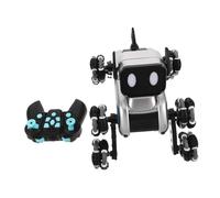 Kisangel Robot Chien Télécommandé Intelligent à Gestes et Programmable avec Roues pour Garçon Fille Robotique Interactif Éducatif et Transformable