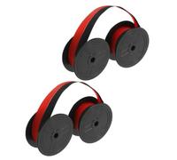 Kisangel Ruban de machine à écrire double encre 2pcs compatible GR24 GR41 GR42 GR51 bobine légère plastique pour impression bureautique résistante