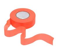 Kisangel Ruban de Signalisation Orange Fluorescent 2,5 Cm X 45 M PVC Non Adhésif pour Balisage Sentiers, Zones Dangereuses et Sécurité Chasse Randonnée, Bande Réfléchissante Visible Nuit