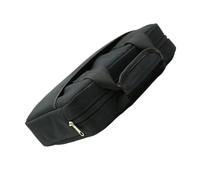 Kisangel Sacoche Effets Guitare Portable en Tissu Oxford Résistant, Petite Taille, Noir, Paquet de Rangement Multifonction pour Pédales, Câbles et Accessoires, Fermeture Éclair Pratique,