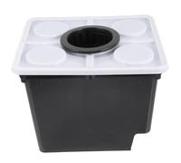 Kisangel Seau De Culture sans Terre Noir avec Couvercle pour Légumes Et Fruits Serre Panier Plastique pour Jardin Extérieur Et Hydroponie