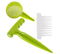 Kisangel Semoir de Jardin Distributeur de Graines Outil de Semis Épandeur Manuel Plastique Kit Outillage Jardinage pour Plantation Facilité Travaux Jardin