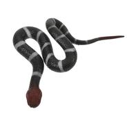 Kisangel Serpent Factice Réaliste TPR Souple Modèle Grand Format pour Décoration Halloween Accessoires Farce et Jeu pour Animaux Figurine Serpent Simulation Polyvalente