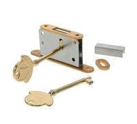 Kisangel Serrure à Piano Vintage en Laiton avec Clés de Rechange pour | Kit Complet, Cylindre, Fixations Auxiliaires, Joint de Maintien, Bloc D’appui, Finition Polie