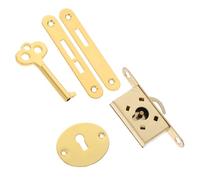 Kisangel Serrure Invisible Vintage pour Boîte à Bijoux avec Clé Verrou Caché pour Armoires Sécurité Renforcée Installation Facile Design Élégant Doré