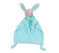 Kisangel Serviette Apaisante en Peluche Cristal Lapin Vert 26x22 Cm pour Bébé 0-3 Ans Jouet Doux Solide Matière Hypoallergénique Doudou Câlin Newborn