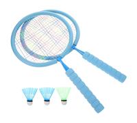 Kisangel Set Raquette Badminton Garçon Fille avec Balles Kit Sport et Portable pour Jeux Plein Air Garçon Fille avec Manche Antidérapant pour Débutants et Activités Parent
