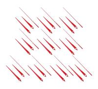 Kisangel Sets de Sets de Ensembles D'aiguilles D'horloge Murale en Aluminium Rouge Lot de 10 Silencieuses et Faciles à Utiliser, Design Classique pour Horloges et Murales sans Cadre