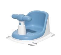 Kisangel Siège de Bain Garçon Fille Bleu PP Siège Né Confortable et Support Bain Portatif pour Garçon Fille Facile à Nettoyer et Transporter