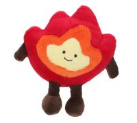 Kisangel Simulation Chauffage Peluche Jeu Animation Accessoire pour Maison Jeu Chauffage Peluche Décoration De Camp Extérieur Décoration Oreiller Forme De Flamme Faux Feu De Campagne