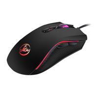 Kisangel Souris de Jeu Filaire pour Pc, Dpi 1200 1600 2400 3200, Noir | Abs, Sept Boutons, Câble 150cm, Usage Bureau et Ordinateur Portable, Prise en Main Confortable