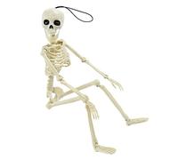 Kisangel Squelette Halloween Simulé Modèle de Squelette Humain Articulé pour Décoration de Fête Accessoire Terrifiant pour Bar et Maison Style