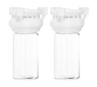 Kisangel Station D'abreuvement pour Fourmilière en Verre et Plastique 2pcs, Capacité 10ml, Résistance aux Chocs, pour Élevage de Fourmis en Été