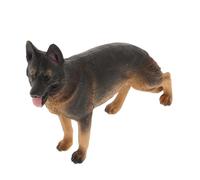 Kisangel Statue De Chien De Berger Allemand Figurine Chien Modèle De Jouet Réaliste Décoration De Jardin Animal De Maison De Poupée Ornements De Chiot