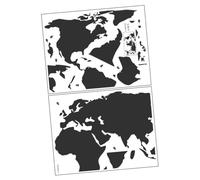 Kisangel Sticker Mural Carte Du Monde Amovible pour Chambre et Salon Décoration Murale Vinyle Facile à Poser sans Résidu Autocollants Muraux pour Chambre à Coucher Ambiance Artistique et