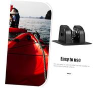 Kisangel Support Ancre Kayak PVC Noir Petit Accessoire Bateau Patte et Équerre Fixation pour Bateaux Gonflables Canoës