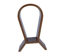 Kisangel Support Casque Bois de Noyer Naturel Porte-Casque Élégant et Rangement Écouteurs et Casque PC Présentoir Bois Design pour Bureau et Maison