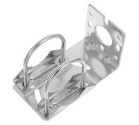 Kisangel Support d'Antenne en Alliage d'Aluminium Fixation Murale L-Type, Compatible Mât pour Antenne Extérieure, Résistant la Corrosion, pour Amplificateur Parabolique et Antenne