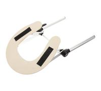 Kisangel Support D'appui-tête Beige en Alliage D'aluminium Portable Accessoire Léger et Compatible Oreillers Spéciaux pour Tables de Massage Lits de Beauté