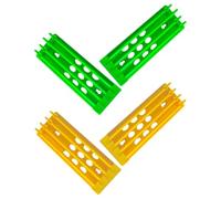 Kisangel Support de Différentes Couleurs pour Bagues de Pattes de Voyageur en Plastique Robuste Rangement Organisé, Lot de 4 Pièces pour Identification Facile