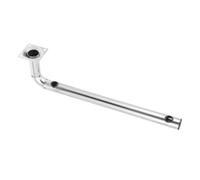Kisangel Support de Mât D’Antenne en Acier Inoxydable L-Forme Facile à Installer pour Fixation Murale et Toit Utilisation Extérieure et Intérieure Argenté Couleur Aléatoire