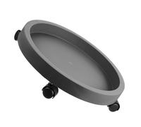 Kisangel Support de Pot de Fleurs avec Roues Silencieuses Soucoupe Ronde Mobile pour Pots Lourds Base Roulante Pratique Intérieure et Extérieure Déplacement Facile des Plantes