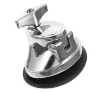 Kisangel Support de Remplacement pour Pied de Tom en Fer Argenté, Réglable 50 MM, Accessoire pour Batterie, Repose-Pieds de Caisse Claire, Compatible Divers Instruments de Percussion,