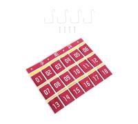 Kisangel Support de Téléphone Suspendu Multifonction, Rangement Mural Rouge | Pochette Murale en Toile et Fer, Poche Séparée, Derrière Porte Mur, pour Bureau et École