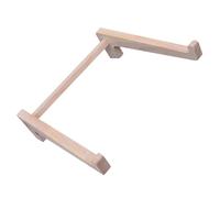 Kisangel Support en Bois pour Ordinateur Portable 14,8-17,6 Pouces Support Portable en Caoutchouc Naturel Antidérapant Accessoire Bureau Pratique pour Tablette et PC Ergonomique et Compact