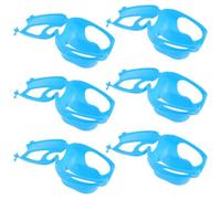 Kisangel Support Fixe pour Pigeons en Plastique PP 6pcs Design Creux Pratique pour Injection et Observation Lors D'opérations sur Colliers