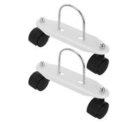 Kisangel Support Mobile pour Radiateur à Bain d'Huile 1 Paire roulettes Pivotantes 360° Kit Remplacement Antidérapant Stable Adapté Chauffage Électrique et Gaz Intérieur