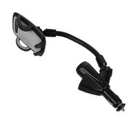 Kisangel Support Téléphone Voiture Allume-Cigare Chargeur Double USB 1a, Compatible Smartphones 3-6,5 Pouces, Matériau Abs et Pc, Protection Anti-Rayures, Installation Rapide