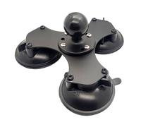 Kisangel Support Ventouse Triple à Ventouse avec Base Verrouillable Compatible Smartphones et GPS Fixation pour Pare-Brise et Surfaces Lisses