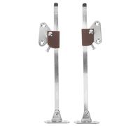 Kisangel Supports à Gaz Marron 2 Pièces, Charnières de Placard Pliantes, Tiges de Levage pour Meubles de Rangement, Installation Polyvalente pour Armoires et Penderies