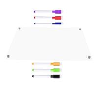 Kisangel Tableau Blanc Magnétique Transparent pour Réfrigérateur en Acrylique, Effaçable à Sec, Réutilisable, pour Organisation Familiale ou Scolaire