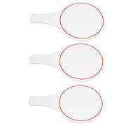 Kisangel Tableau de Score Surface Réinscriptible en Mousse Flexible 3pcs Effaçable Blanc Simple Face pour Juges pour Vote et Notation
