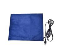 Kisangel Tapis Chauffant Électrique pour Animaux Matelas USB Imperméable à Température Couleur Bleue et Multifonctionnel pour Chien et Chat