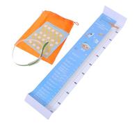 Kisangel Tapis de Mesure pour Bébé 0-3 Ans Ruban Métrique et Toise Intégrée Tapis de Croissance Imperméable Tableau de Courbe de Croissance Accessoire de Suivi Taille et Tour de Tête