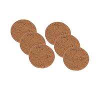 Kisangel Tapis De Nidification Naturel pour Pigeons Et Coussin pour Nid D'oiseau en Fibre, Lot de 6pcs, Épaisseur 0,6-0,8 Cm, Taille 20 Cm, Usage pour Pigeonnier, Adapté pour Oiseaux Et Perroquets