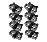 Kisangel Tendeur de Fil de Clôture Électrique 8 Pièces Noir en Plastique pour Jardin et Agriculture Outil de Tension Portable Rigide pour Fils de Câbles Robustes