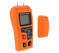 Kisangel Testeur d'Humidité pour Bois Carton et Murs Hygromètre Mural Numérique Portable Écran LED Précise Couleur Orange 1 Pièce pour Sols et Matériaux de Construction