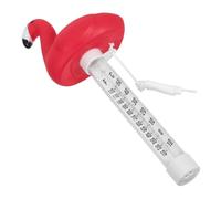 Kisangel thermomètre de piscine jauge de température piscine flamanto flottante Flamingo décor Kérosène de l'aviation rouge