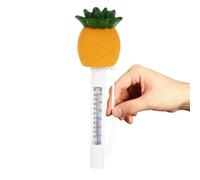 Kisangel Thermomètre Flottant Ananas en Plastique Étanche pour Piscine et Bain, Lecture Facile Température de L'Eau